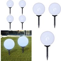 Wegeleuchten 4 Stk. led 30 cm mit Erdspieß - led Solarleuchten - Gartenbeleuchtung - Outdoor Beleuchtung - Solarstrahler - Wegeleuchten - Home & von VIDAXL
