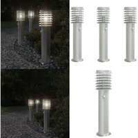 Vidaxl - Wegeleuchten mit Bewegungsmelder 3 Stk. Silbern 60 cm Edelstahl - Outdoor-Beleuchtung - Gartenlampe - LED-Lampe - Bewegungsgesteuerte Vidaxl - Wegeleuchten mit Bewegungsmelder 3 Stk. Silbern 60 cm Edelstahl - Outdoor-Beleuchtung - Gartenlampe - LED-Lampe - Bewegungsgesteuerte von VIDAXL