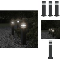 Vidaxl - Wegeleuchten mit Steckdose 3 Stk. Schwarz 50 cm Aluminium - Gartenlampe - led Lampe - Außenstehleuchte - Wetterfeste Beleuchtung - Terrasse Vidaxl - Wegeleuchten mit Steckdose 3 Stk. Schwarz 50 cm Aluminium - Gartenlampe - led Lampe - Außenstehleuchte - Wetterfeste Beleuchtung - Terrasse von VIDAXL
