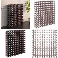 Vidaxl - Weinregal für 120 Flaschen Braun Massivholz Kiefer - Weinregal - Weinregale - Home & Living - Braun von VIDAXL