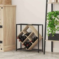 Weinregal Sonoma Eiche 51 x 18 x 52,5 cm Holzwerkstoff Vidaxl von VIDAXL
