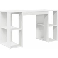 Vidaxl - Schreibtisch mit Stauraum Weiß 130 x 50,5 x 75 cm Holzwerkstoff von VIDAXL