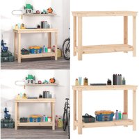 Vidaxl - Werkbank 110x50x80 cm Massivholz Kiefer - Werkbank - Werkbänke - Home & Living - Braun von VIDAXL