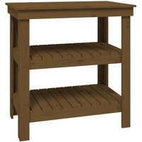 Bonnevie - Werkbank Honigbraun 78,5x50x80 cm Massivholz Kiefer vidaXL209557 von BONNEVIE