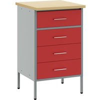 Werkbank Rot und Grau 50 x 55 x 85 cm Pulverbeschichteter Stahl Vidaxl Werkbank Rot und Grau 50 x 55 x 85 cm Pulverbeschichteter Stahl Vidaxl von VIDAXL