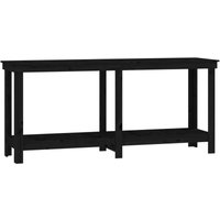 Vidaxl - Werkbank Schwarz 180x50x80 cm Massivholz Kiefer von VIDAXL