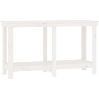 Bonnevie - Werkbank Weiß 140x50x80 cm Massivholz Kiefer vidaXL240899 von BONNEVIE