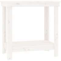 Bonnevie - Werkbank Weiß 80x50x80 cm Massivholz Kiefer vidaXL424875 von BONNEVIE