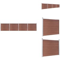 Vidaxl - Zaunelement Set wpc 699x146 cm Braun - Zaunelement - Gartenzaun - wpc Zaun - Holzzaunt - Privacy Screen Vidaxl - Zaunelement Set wpc 699x146 cm Braun - Zaunelement - Gartenzaun - wpc Zaun - Holzzaunt - Privacy Screen von VIDAXL