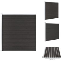Vidaxl - Zaunelement wpc 175x186 cm Schwarz - Gartenzaun - wpc Zaun - Holzzaunt - Privacy Screen - Zaunsystem Vidaxl - Zaunelement wpc 175x186 cm Schwarz - Gartenzaun - wpc Zaun - Holzzaunt - Privacy Screen - Zaunsystem von VIDAXL