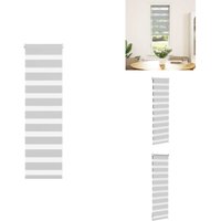 Vidaxl - Zebrarollo Hellgrau 45x100 cm Stoffbreite 40,9 cm Polyester - Zebra-Jalousie - Zebra-Jalousien - Zebra-Rollo - Doppelrollo von VIDAXL