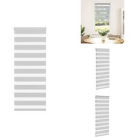 Vidaxl - Zebrarollo Hellgrau 55x100 cm Stoffbreite 50,9 cm Polyester - Zebra-Jalousie - Zebra-Jalousien - Zebra-Rollo - Doppelrollo von VIDAXL