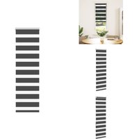 Vidaxl - Zebrarollo Schwarz 40x150 cm Stoffbreite 35,9 cm Polyester - Zebra-Jalousie - Zebra-Jalousien - Zebra-Rollo - Doppelrollo von VIDAXL