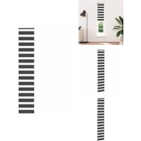 Vidaxl - Zebrarollo Schwarz 40x230 cm Stoffbreite 35,9 cm Polyester - Zebra-Jalousie - Zebra-Jalousien - Zebra-Rollo - Doppelrollo von VIDAXL