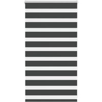 Zebrarollo Schwarz 75x100 cm Stoffbreite 70,9 cm Polyester Vidaxl von VIDAXL