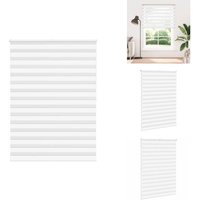 Vidaxl - Zebrarollo Weiß 160x200 cm Stoffbreite 155,9 cm Polyester - Zebra-Jalousie - Zebra-Jalousien - Zebra-Rollo - Doppelrollo von VIDAXL