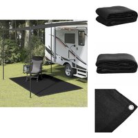 Zeltteppich 200x300 cm Schwarz - Camping Zubehör - Outdoor Teppich - Zelttrapez - Garten Teppich - Wetterfest Zeltteppich 200x300 cm Schwarz - Camping Zubehör - Outdoor Teppich - Zelttrapez - Garten Teppich - Wetterfest von VIDAXL