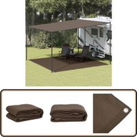Zeltteppich 400x400 cm Braun - Campingteppich - Outdoor Teppich - Zelttrapez - Gartenmatte - Wetterfest Zeltteppich 400x400 cm Braun - Campingteppich - Outdoor Teppich - Zelttrapez - Gartenmatte - Wetterfest von VIDAXL