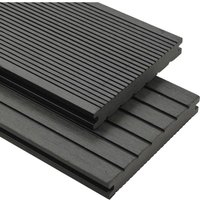 Vidaxl - wpc Massive Terrassendielen mit Zubehör 10 m² 4 m Grau von VIDAXL