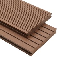 Vidaxl - wpc Massive Terrassendielen mit Zubehör 10 m² 4 m Hellbraun von VIDAXL