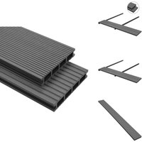 Vidaxl - wpc Terrassendielen mit Montagezubehör 20 m² 2,2 m Grau - wpc Terrasse - Garten Terrasse - Outdoor Dekoration - Holzterrasse - Composite Vidaxl - wpc Terrassendielen mit Montagezubehör 20 m² 2,2 m Grau - wpc Terrasse - Garten Terrasse - Outdoor Dekoration - Holzterrasse - Composite von VIDAXL