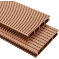 Wpc Terrassendielen mit Zubehör 15 m² 4 m Braun Vidaxl von VIDAXL
