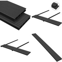 Vidaxl - wpc Terrassendielen mit Zubehör 40 m² 2,2 m Anthrazit - wpc Terrasse - Garten Terrasse - Holzterrasse - Composite Terrasse - Outdoor Vidaxl - wpc Terrassendielen mit Zubehör 40 m² 2,2 m Anthrazit - wpc Terrasse - Garten Terrasse - Holzterrasse - Composite Terrasse - Outdoor von VIDAXL