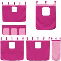 Vorhänge für Hochbett Rosa Polyester Vidaxl von VIDAXL