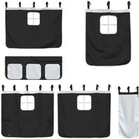 Vorhänge für Hochbett Weiß und Schwarz Polyester Vidaxl Vorhänge für Hochbett Weiß und Schwarz Polyester Vidaxl von VIDAXL
