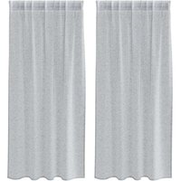 Vorhänge mit Vorhängen 2 pcs Dunkelgrau Polyester Vidaxl von VIDAXL