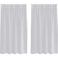Vorhänge mit Vorhängen 2 pcs Hellgrau Polyester Vidaxl von VIDAXL