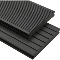 WPC Massive Terrassendielen mit Zubehör 10 m² 4 m Schwarz vidaXL WPC Massive Terrassendielen mit Zubehör 10 m² 4 m Schwarz vidaXL von VIDAXL