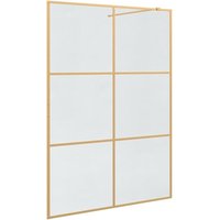 Walk-in Duschwand Gold 140 x 195 cm Gehärtetes Glas vidaXL Walk-in Duschwand Gold 140 x 195 cm Gehärtetes Glas vidaXL von VIDAXL