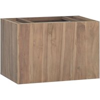 Wand-Badschrank 60x39x40 cm Massivholz Teak vidaXL19713 von BONNEVIE