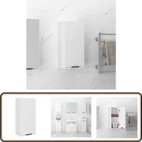 Vidaxl - Wand-Badschrank Weiß 32x20x67 cm - Badezimmermöbel - Wanderschrank - Badschrank - Spiegelschrank - Weißer Badschrank von VIDAXL