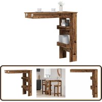 Wand-Bartisch Altholz-Optik 102x45x103,5 cm Holzwerkstoff - Vidaxl Wand-Bartisch Altholz-Optik 102x45x103,5 cm Holzwerkstoff - Vidaxl von VIDAXL