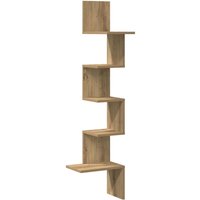 Wand-Eckregal Artisan-Eiche 32x32x127,5 cm Holzwerkstoff Vidaxl Wand-Eckregal Artisan-Eiche 32x32x127,5 cm Holzwerkstoff Vidaxl von VIDAXL