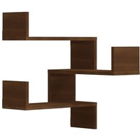 Vidaxl - Wand-Eckregale 2 Stk. Braun Eiche 40x40x50 cm Holzwerkstoff Braun von BONNEVIE