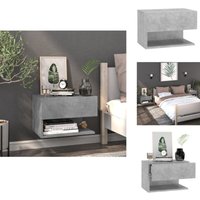Vidaxl - Wand-Nachttisch Betongrau - Wandregal - Betonoptik - Nachtschränkchen - Wohnzimmer Deko - Regal Grau Vidaxl - Wand-Nachttisch Betongrau - Wandregal - Betonoptik - Nachtschränkchen - Wohnzimmer Deko - Regal Grau von VIDAXL