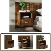 Wand-Nachttisch Braun Eichen-Optik - Wand-Nachttisch - Holzwerkstoff - Nachtschränkchen - Eiche Optik - Wohnzimmer Deko Wand-Nachttisch Braun Eichen-Optik - Wand-Nachttisch - Holzwerkstoff - Nachtschränkchen - Eiche Optik - Wohnzimmer Deko von VIDAXL
