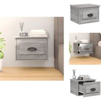 Vidaxl - Wand-Nachttisch Grau Sonoma 41,5x36x28 cm - Wand-Nachttisch - Nachttisch Grau - Wohnzimmerdeko - Regal - Möbel von VIDAXL
