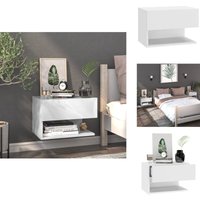 Vidaxl - Wand-Nachttisch Hochglanz-Weiß - Wandregal - Holzwerkstoff Möbel - Nachtschränkchen - Wohnzimmer Deko - Regal Weiß Vidaxl - Wand-Nachttisch Hochglanz-Weiß - Wandregal - Holzwerkstoff Möbel - Nachtschränkchen - Wohnzimmer Deko - Regal Weiß von VIDAXL