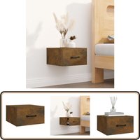 Wand-Nachttisch Räuchereiche 35x35x20 cm - Wand-Nachttisch - Hängeschrank - Nachtschrank - Wohnzimmer Deko - Schlafzimmereinrichtung Wand-Nachttisch Räuchereiche 35x35x20 cm - Wand-Nachttisch - Hängeschrank - Nachtschrank - Wohnzimmer Deko - Schlafzimmereinrichtung von VIDAXL