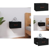 Vidaxl - Wand-Nachttisch Schwarz 40x29,5x22 cm - Wandregal - Schwarzer Nachttisch - Holzschrank - Wohnzimmer Deko - Schlafzimmer Möbel von VIDAXL