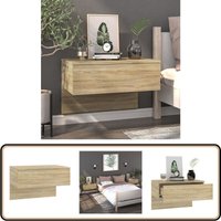 Wand-Nachttisch Sonoma-Eiche - Wandregal - Holzregale - Nachtschränkchen - Wohnzimmer Deko - Möbel Online Kaufen von VIDAXL