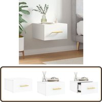 Wand-Nachttisch Weiß 35x35x20 cm - Wandregal - Hängeschrank - Nachtkast - Wohnzimmerdeko - Schlafzimmermöbel von VIDAXL