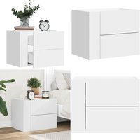 Vidaxl - Wand-Nachttisch Weiß 45x30x35 cm - Wandregal - Nachtkästchen - Möbelstück - Wohnraumdeko - Holzschrank - Home & Living Vidaxl - Wand-Nachttisch Weiß 45x30x35 cm - Wandregal - Nachtkästchen - Möbelstück - Wohnraumdeko - Holzschrank - Home & Living von VIDAXL