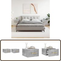 Wand-Nachttische 2 Stk. Betongrau 35x35x20 cm - Beton Tisch - Wandregal - Nachtkästchen - Wohnzimmerdeko - Möbel Online Kaufen Wand-Nachttische 2 Stk. Betongrau 35x35x20 cm - Beton Tisch - Wandregal - Nachtkästchen - Wohnzimmerdeko - Möbel Online Kaufen von VIDAXL