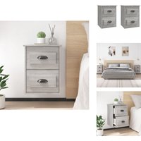 Wand-Nachttische 2 Stk. Grau Sonoma 41,5x36x53 cm - Wand-Nachttisch - Nachttisch Grau - Wohnzimmer Möbel - Holzwerkstoff Möbel - Schrank Wand-Nachttische 2 Stk. Grau Sonoma 41,5x36x53 cm - Wand-Nachttisch - Nachttisch Grau - Wohnzimmer Möbel - Holzwerkstoff Möbel - Schrank von VIDAXL