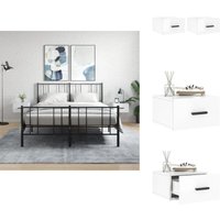 Vidaxl - Wand-Nachttische 2 Stk. Hochglanz-Weiß 35x35x20 cm - Wandregal - Hängeschrank - Wohnzimmerdeko - Schlafzimmermöbel - Nachtkästchen Vidaxl - Wand-Nachttische 2 Stk. Hochglanz-Weiß 35x35x20 cm - Wandregal - Hängeschrank - Wohnzimmerdeko - Schlafzimmermöbel - Nachtkästchen von VIDAXL